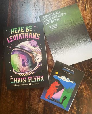 Fabulous event last night for Chris Flynn’s latest, Here be Leviathans. Also picked up Jessica Au’s novella which I’m hearing good things about. It’s a bit of a problem when you’re packing up your house and keep buying books 🥴

@flythefalcon @paperchainbookstore @uqpbooks #bookstagram @jessicaau_ #writinglife #writerslife #writingcommunity #herebeleviathans