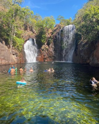 Florence Falls on Wagait Country (Litchfield National Park) was spectacular, even in the Dry. That jewel-like water!

@doddsnick #florencefalls #litchfieldnationalpark #litchfield #wagaitcountry #waterfall #holiday #holidaytime #swimminghole #northernterritory #waterfalladventures
